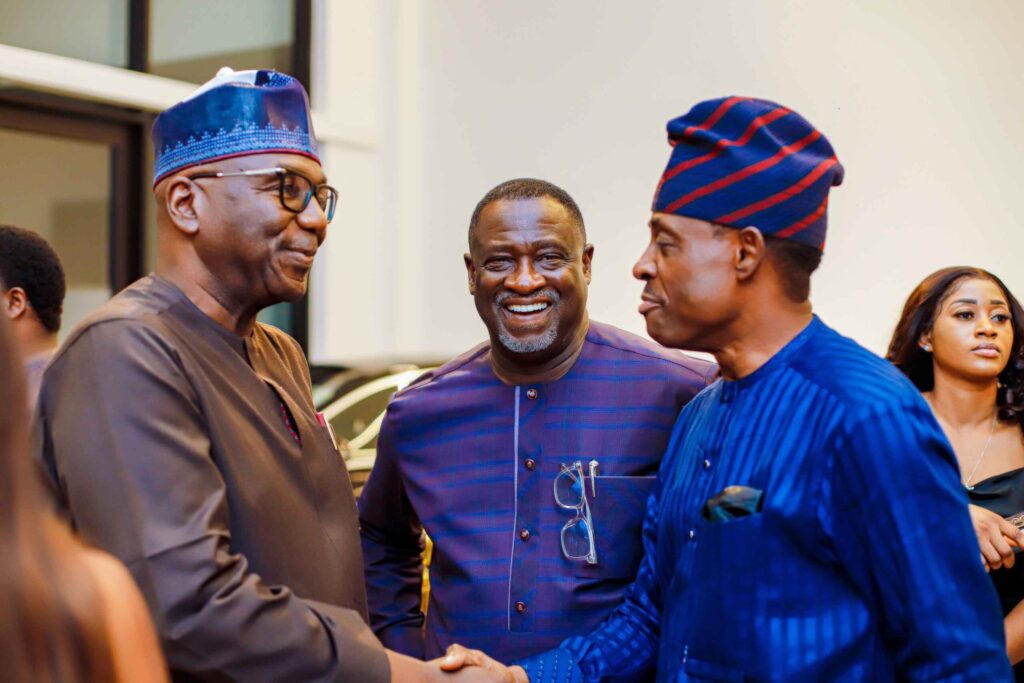 From left - AbdulRahman AbdulRazaq (Kwara State Governor), Chief Tayo Ayeni and Kayode Odukoya